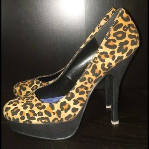 Animal print heels